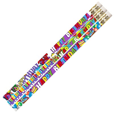 Musgrave Pencil Company Musgrave Birthday Supreme Motivational/Fun Pencils Pack of 144 (MUS1355G)