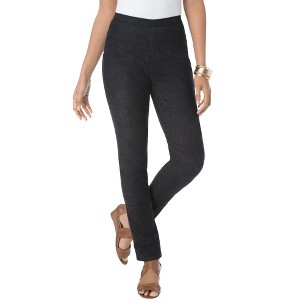 Jessica London Women's Plus Size Petite Stretch Denim Straight-Leg Jegging - 1 of 4