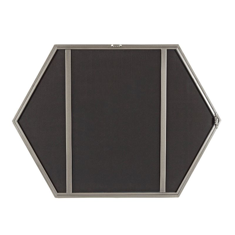 31&#34; x 22&#34; McNeer Hexagon Wall Mirror Silver - Kate &#38; Laurel All Things Decor, 5 of 8