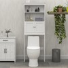 KTMBDW Over The Toilet Storage Cabinet, Bathroom Shelf Over Toilet, Bathroom Storage Cabinet Organizer, White - 2 of 4