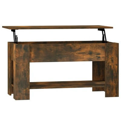 vidaXL Coffee Table Smoked Oak 39.8"x19.3"x20.5" Engineered Wood