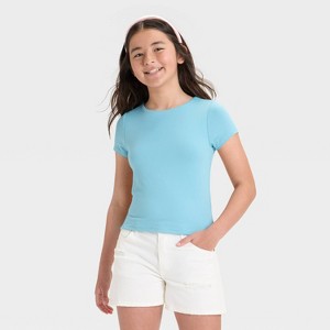 Girls' Short Sleeve Soft Smooth T-Shirt - art class™ - 1 of 3