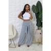 Slickblue Women's High-Waisted Stretch Pants, Elastic Waist, Pockets, Cuffed Bottoms, Color Options, Size S-L - 3 of 4