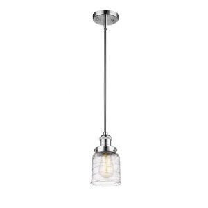 Bell - 1 Light Stem Hung Mini Pendant In Industrial Style-10 Inches Tall and 5 Inches Wide - 1 of 1