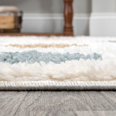 Retro Multi/Cream Trellis Flat Woven Stain-Resistant Rug