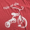 Ride or Die Tricycle T-Shirt Funny Vintage Trike Shirt - Crazy Dog Men's T Shirt - image 2 of 4