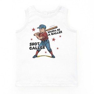 The Juniper Shop Wanna Be A Baller Shot Caller Youth Tank Top - 1 of 4