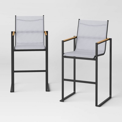 Henning 2pk Bar Height Patio Chairs White Threshold Target