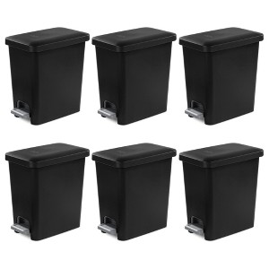 Sterilite Rectangular Step On Trash Bin Wastebasket - 1 of 4