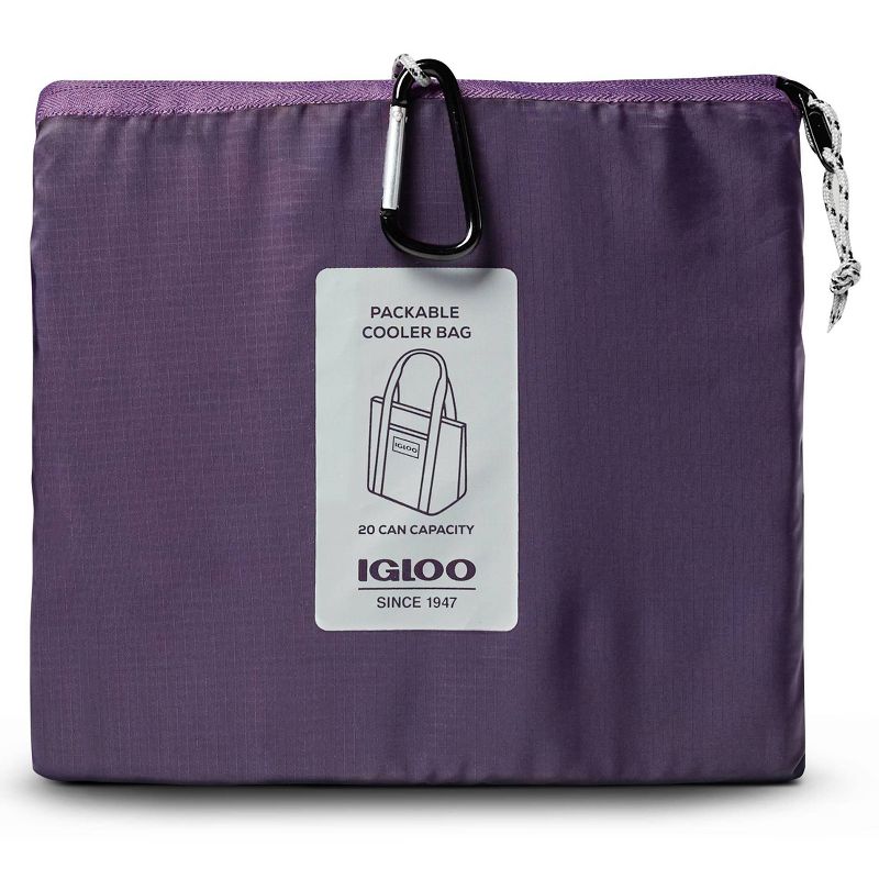 Igloo Packable Puffer 15.25qt Cooler Bag - Purple, 3 of 10