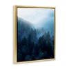 Stupell Industries Daylight over Pine Forest Floating Frame Canvas Art, Gold, 17" x 21" - 2 of 4