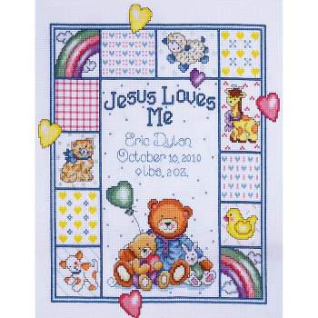 Vervaco Counted Cross Stitch Kit 11.25X8.75 Sweet Dreams Birth Record -  Anabella's