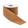 Burnt Orange Polyester Wired Ribbon (Set of 2) - 3 of 4
