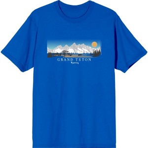 Adventure Society Grand Teton Wyoming Men's Short Sleeve Tee - 1 of 2