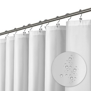 LiBa Premium Cloth Fabric Shower Curtain - Heavy Duty, Water Repellent, Hotel Style Soft Liner, Easy Clean and Machine Washable - 1 of 4