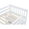 NicBex Full/Twin Loft Bed with Shelves and Under-bed Desk for Kids Teens Adults - 4 of 4
