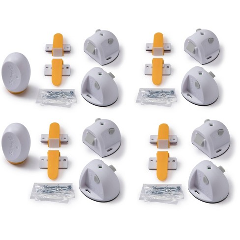 Child & Baby Safety Proof Magnetic Cupboard Locks, 4locks & 1 Keys, Easy  Install In Seconds, Baby Safety Locks For Cabinets And Drawers, No Screws Or