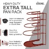 Cuisinel Heavy Duty Pots & Pans Organizer - 5-Tier Rack for Skillets, Griddles, Dutch Oven - No Assembly, Space-Saving Storage - Red. - 4 of 4