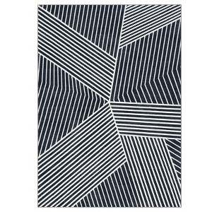 Washable Geometric Stripped Lines Print Area Rug for Living Room Bedroom, Indoor Modern Large Floor Carpet for Dining Room Home Office - 1 of 4