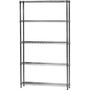 Shelving.com Chrome Wire Shelving with 5 Tier Shelves - - 1 of 3