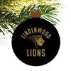 Lindenwood University Lions Logo Wood Christmas Tree Holiday Ornament - 4 of 4
