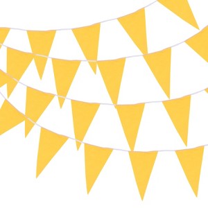 Unique Bargains Outdoor Garden Wedding Birthday Decoration Pennant Flag Banner 100ft - 1 of 4