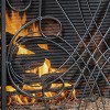 Spassway 3 Panel Metal Fireplace Screen With Decorative Scroll Foldable Fire Spark Guard Cover with Decorative Mesh for Living Room - 2 of 4