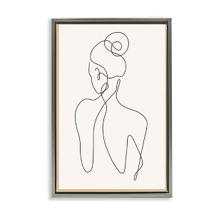 Stupell Industries Minimal Woman Line Drawing, 31" x 21" - 1 of 4