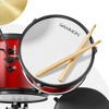 Gammon 3-Piece Junior Drum Set, Beginner Drum Kit with Throne, Cymbal, and Drumsticks - 4 of 4