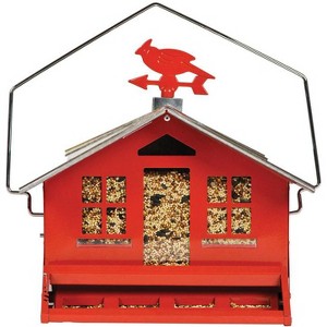 Perky-Pet Squirrel-Be-Gone Wild Bird 8 lb Metal Country House Bird Feeder 1 ports - 1 of 1