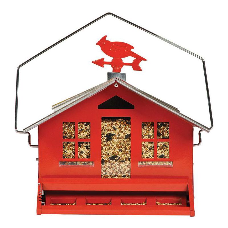 Perky-Pet Squirrel-Be-Gone Wild Bird 8 lb Metal Country House Bird Feeder 1 ports, 1 of 2
