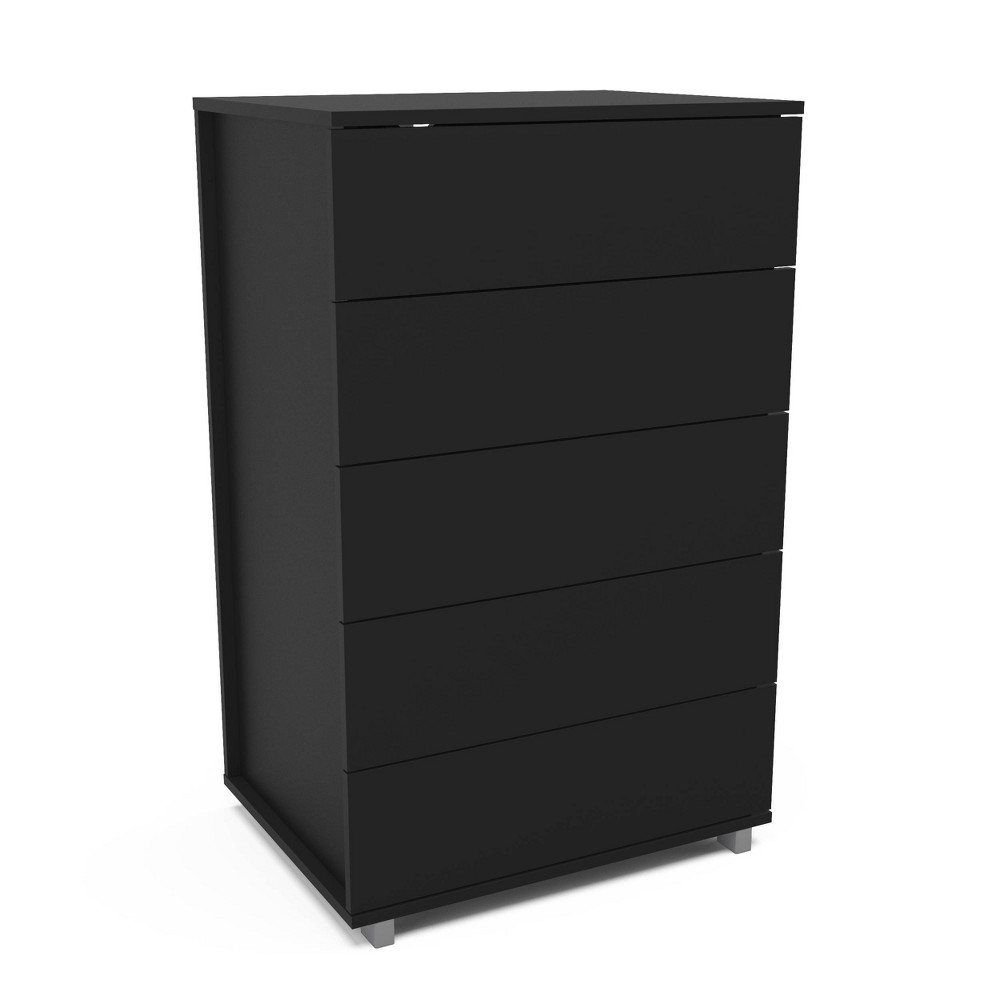 Polifurniture Madison 5 Drawer Dresser Black