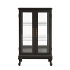 Gulches Black Lighted Display Cabinet with Tempered Glass Doors - Mirrored Back, Adjustable Shelves & Anti-Tipping Device - 4 of 4