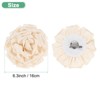 Unique Bargains Alloy Satin Fabric Big Rose Flower Dainty Brooches Pin 1 Pc - 3 of 4