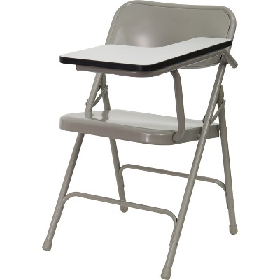 Emma and Oliver Premium Steel Folding Left Handed Tablet Arm Chair