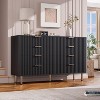 COZONY 8-Drawer Fluted Modern Dresser — Wooden Chest with Deep Storage for Bedroom, Living Room, Hallway & Kids Room - 2 of 4