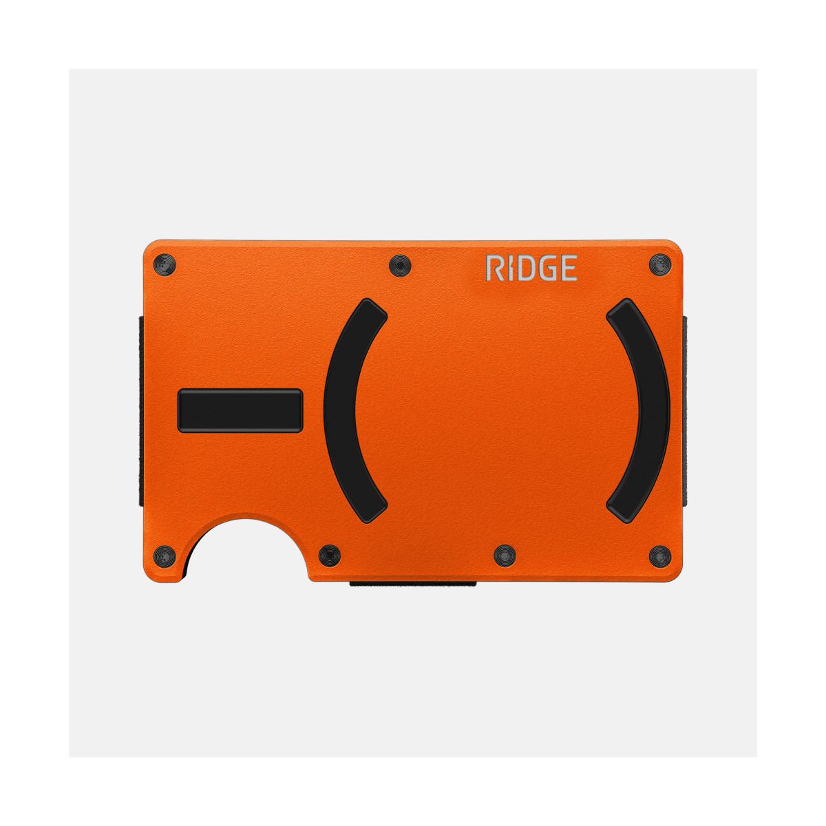 Ridge Wallet for Magsafe - Basecamp Orange - Cash Strap