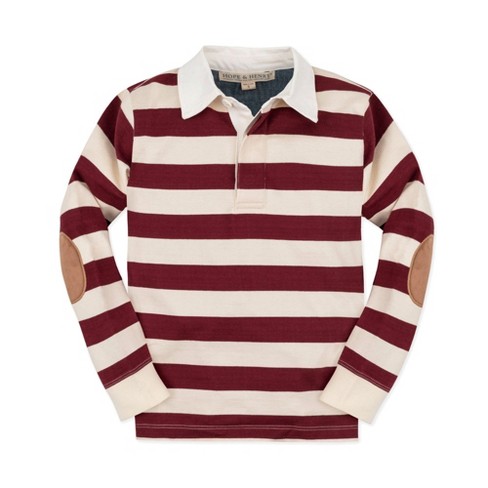 Hope & Henry Boys' Organic Long Sleeve Rugby Shirt, Kids : Target