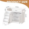 PAKASEPT 48" W Baby Changing Table with Stairs & Storage, Nursery Dresser Modern Diaper Changing Station, Dresser for Nursery with Adjustable Shelves - 2 of 4