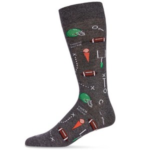 Memoi Men's Ready for Some Football Bamboo Blend Crew Socks - 1 of 4