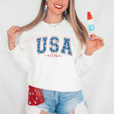 Simply Sage Market Women's Graphic Sweatshirt USA 1776 Stars