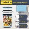 FDW Kitchen Trash Can with Lid, 13 Gallon Automatic Garbage Can for Bathroom Bedroom Home Office 50 Liter Touch Free Stainless Steel Waste Bin - 4 of 4
