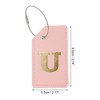 Unique Bargains Luggage Tag Pink 1 Pc - 2 of 4
