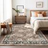 Vintage Floral Rug Washable Rug Non Slip for Living Rooms - 4 of 4