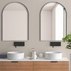 36 X 24 Inch Arch Toilet Mirror Cabinet Recessed Bathroom Cabinet Wall Cabinet With Mirror,Bathroom Vanity Mirror Cabinet Set Of 2-Cuddlewood - 3 of 4