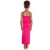 24seven Comfort Apparel Girls Ruffle Spaghetti Strap Maxi Dress - 3 of 4