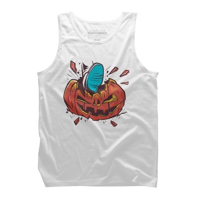 Men's Design By Humans Halloween smashed pumpkin By BlackBerry55 Tank Top