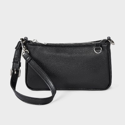 Сумки Wild Fable Convertible Buckle Strap Shoulder Bag - Wild Fable™ Black — фото 6