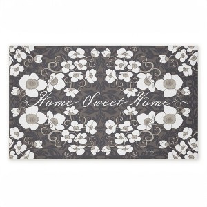 Stupell Industries Sweet Home Apple Blossoms Entry Printed Outdoor Door Mat, design by Tim Coffey, 18"x30" - 1 of 4