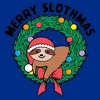 Juniors Womens Lost Gods Merry Slothmas T-Shirt - image 2 of 4